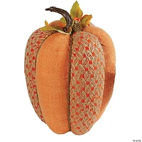 Northlight 10.5" Orange Autumn Harvest Thanksgiving Tall Pumpkin