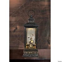 Northlight 11" LED Lighted Halloween Lantern with a White Skull Head