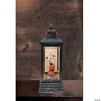 Northlight 11" LED Lighted Halloween Lantern with Stacked Pumpkins