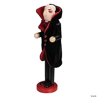 Northlight 14" Black and Red Wooden Vampire Halloween Nutcracker