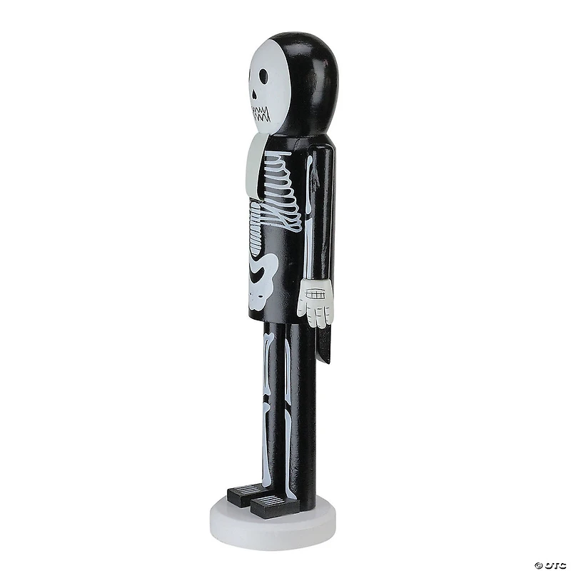 Northlight 14" Black and White Skeleton Halloween Nutcracker