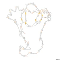 Northlight 15" Lighted Ghost Halloween Double Sided Window Silhouette Decoration