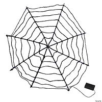 Northlight 16" Purple LED Spider Web Halloween Decoration