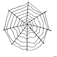 Northlight 16" Purple LED Spider Web Halloween Decoration