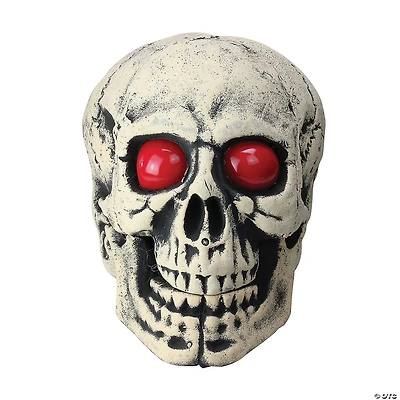 Northlight 18" Skull Head with LED Lighted Eyes Halloween Decoration