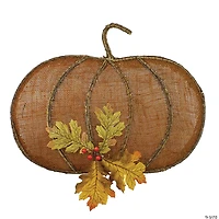 Northlight 19" Burlap Pumpkin Fall Harvest Wall Hanging