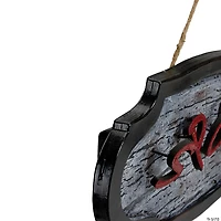 Northlight 20.5" Red and Gray Animated "Spooky" Halloween Sign