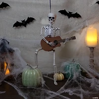 Northlight 26" Animated Skeleton with Guitar Hanging Halloween Decoration