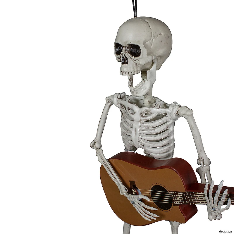 Northlight 26" Animated Skeleton with Guitar Hanging Halloween Decoration