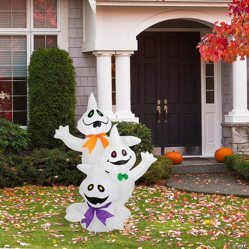 Northlight 3.5' Pre-Lit Inflatable Ghost Trio Outdoor Halloween Decoration