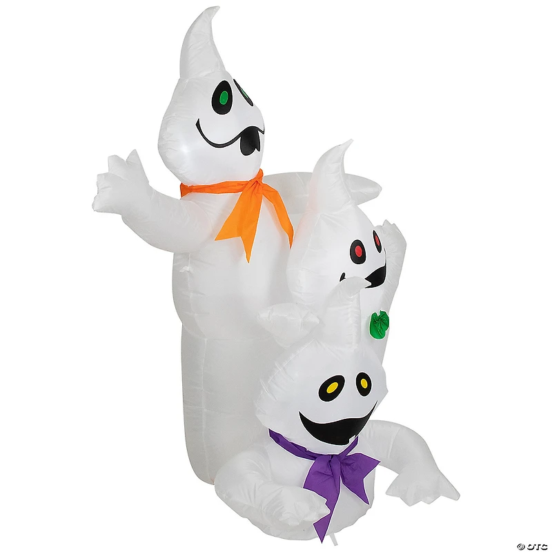 Northlight 3.5' Pre-Lit Inflatable Ghost Trio Outdoor Halloween Decoration