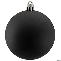 Northlight 32ct Black Shatterproof Matte Christmas Ball Ornaments 3.25" (80mm)
