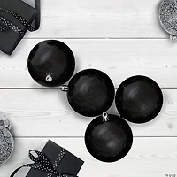 Northlight 32ct Black Shatterproof Shiny Christmas Ball Ornaments 3.25 inches 80mm