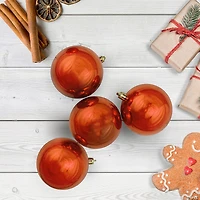 Northlight 32ct Orange Shatterproof Shiny Christmas Ball Ornaments 3.25" (80mm)