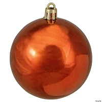 Northlight 32ct Orange Shatterproof Shiny Christmas Ball Ornaments 3.25" (80mm)