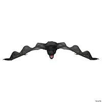 Northlight 33" Black and Red Battery Operated Animated Spooky Bat Hanging Halloween Decor