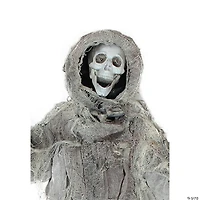 Northlight 36" Gray Touch Activated Hanging Death Reaper Halloween Decor