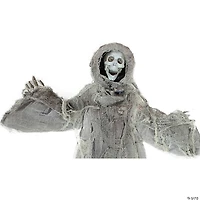 Northlight 36" Gray Touch Activated Hanging Death Reaper Halloween Decor