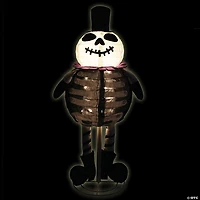 Northlight 39" Black and White LED Lighted Standing Skeleton Ghost Halloween Decor