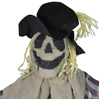 Northlight 5.5' Battery Operated LED Lighted Animated Scarecrow Halloween Decor