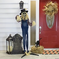 Northlight 5.5' Battery Operated LED Lighted Animated Scarecrow Halloween Decor