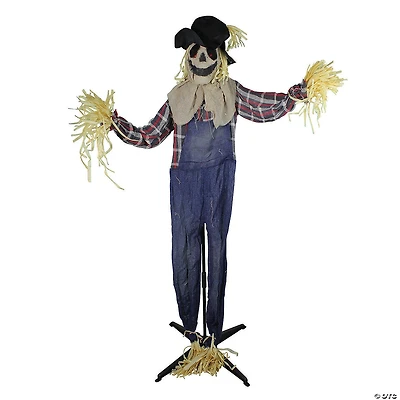 Northlight 5.5' Battery Operated LED Lighted Animated Scarecrow Halloween Decor