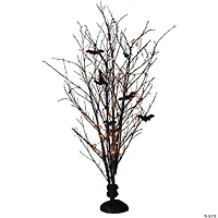 Northlight 50" Pre-Lit LED Black Bamboo Halloween Branch Tree