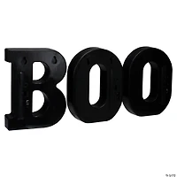 Northlight 6.5" Lighted Black and Gold BOO Halloween Marquee Sign