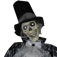Northlight 6' Black and White Lighted and Animated Groom Halloween Decoration