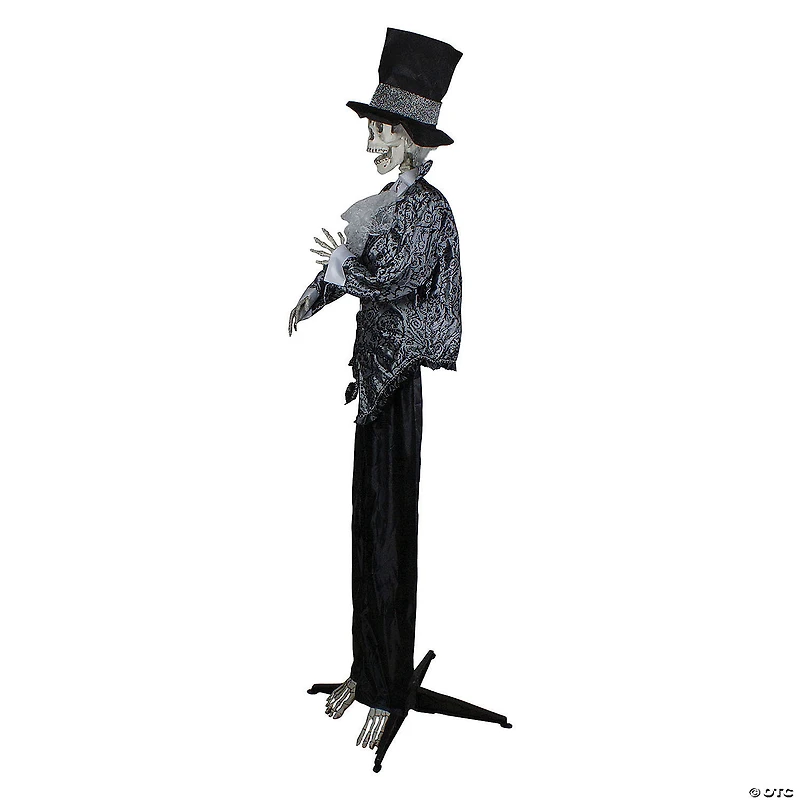 Northlight 6' Black and White Lighted and Animated Groom Halloween Decoration