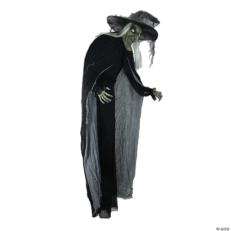 Northlight 6' LED Lighted Standing Wicked Witch with Cape Halloween Decoration