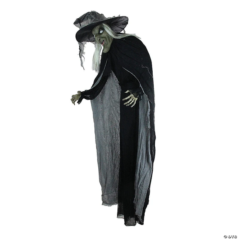 Northlight 6' LED Lighted Standing Wicked Witch with Cape Halloween Decoration