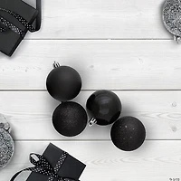 Northlight 60ct Shatterproof 4-Finish Christmas Ball Ornaments 2.5" (60mm