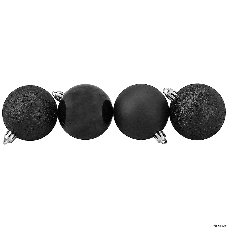 Northlight 60ct Shatterproof 4-Finish Christmas Ball Ornaments 2.5" (60mm