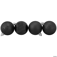 Northlight 60ct Shatterproof 4-Finish Christmas Ball Ornaments 2.5" (60mm