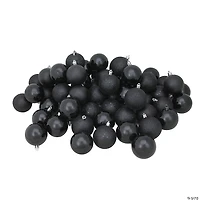 Northlight 60ct Shatterproof 4-Finish Christmas Ball Ornaments 2.5" (60mm