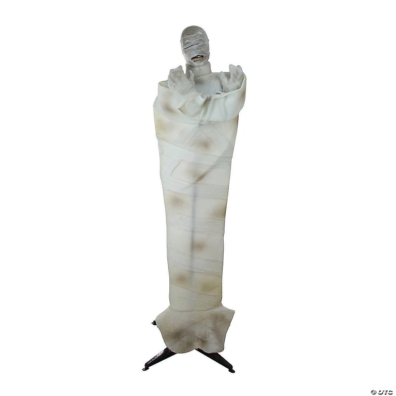 Northlight 65" Pre-Lit Standing Animated Mummy with Glowing Eyes Halloween Decor