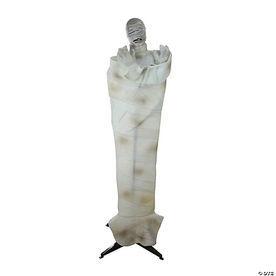 Northlight 65" Pre-Lit Standing Animated Mummy with Glowing Eyes Halloween Decor