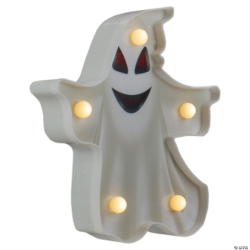 Northlight 7" LED White Ghost Halloween Marquee Decoration