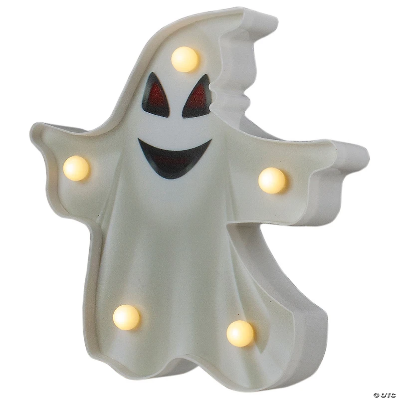 Northlight 7" LED White Ghost Halloween Marquee Decoration