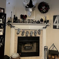 Northlight 7' Metal SPOOKY Bats Halloween Banner