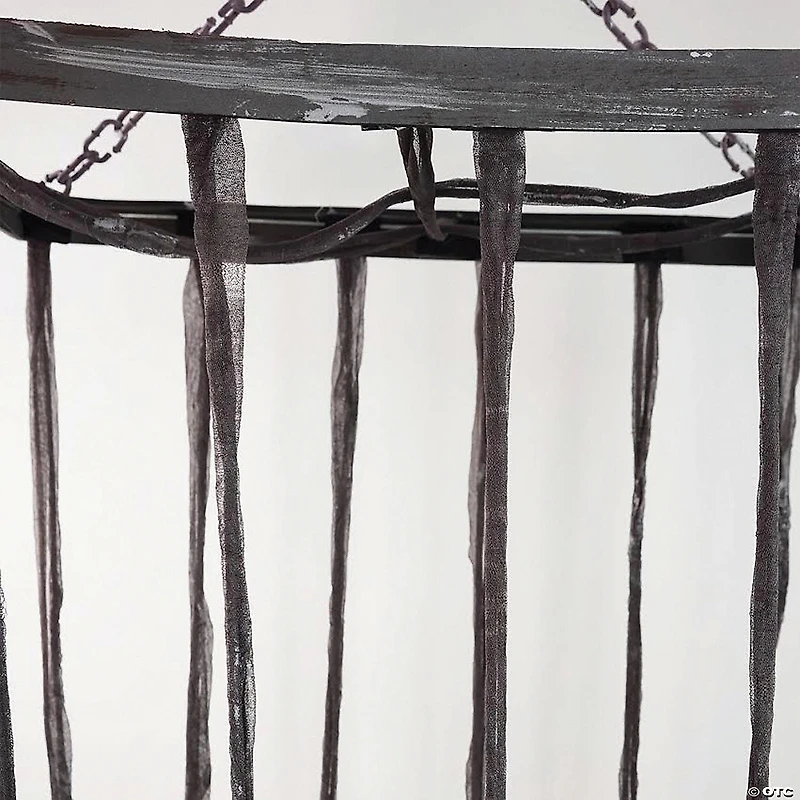 Northlight 75.5" Distressed Brown Life Size Cage Hanging Halloween Decoration