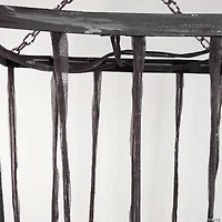 Northlight 75.5" Distressed Brown Life Size Cage Hanging Halloween Decoration