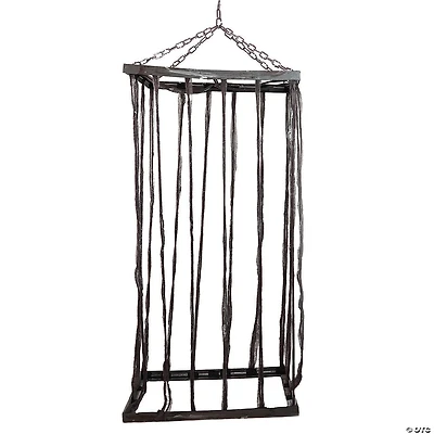 Northlight 75.5" Distressed Brown Life Size Cage Hanging Halloween Decoration