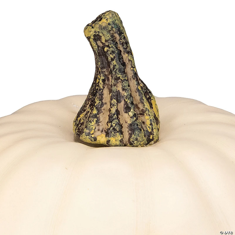 Northlight 8.5" Cream White Pumpkin Fall Harvest Table Top Decoration