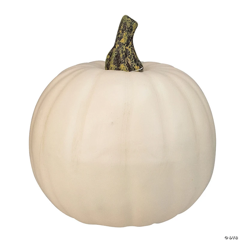 Northlight 8.5" Cream White Pumpkin Fall Harvest Table Top Decoration
