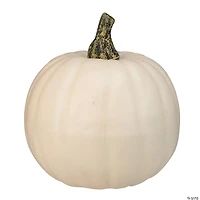 Northlight 8.5" Cream White Pumpkin Fall Harvest Table Top Decoration
