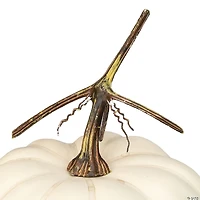 Northlight 8" Cream White Pumpkin Weighted Halloween Statue