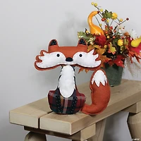 Northlight 9.5" Plush Sitting Fox Tabletop Decor