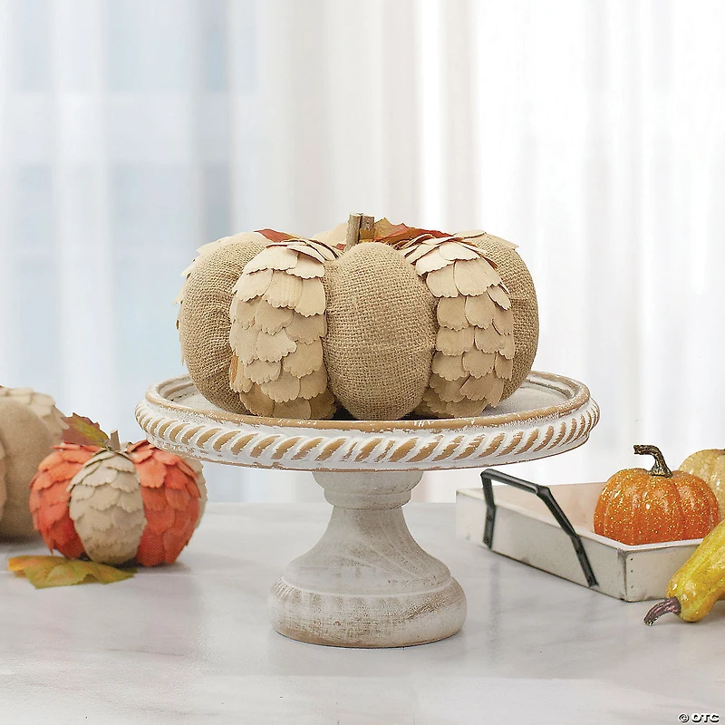 Northlight 9" Brown Autumn Harvest Tabletop Pumpkin